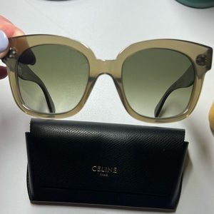 Celine square sunglasses CL4002UN green color